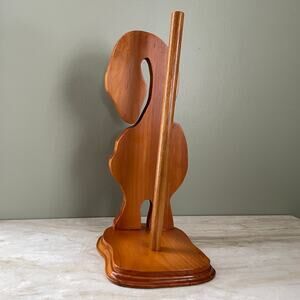 Vintage Wood Goose Paper Towel Holder - Farmhouse Cottagecore Kitchen